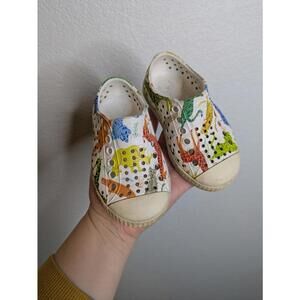 Native Shoes Jefferson Kids Print - Safari Animal Print Slip-On - Size C5